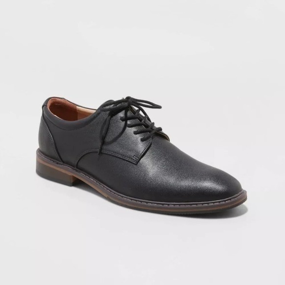 Men's Leo Dress Shoes by Goodfellow & Co Black Size 12 New With Tags